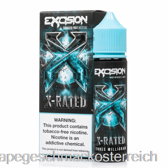 X-rated - Excision - Alt Zero - 60ml 3mg Vape-Geschmack